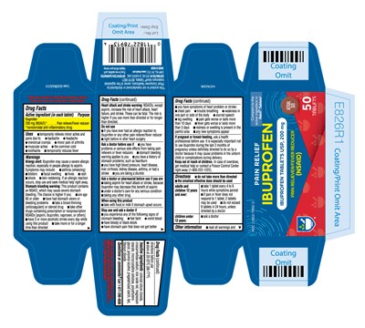 601R Rite Aid Ibuprofen 200mg round (brown) carton label 50s